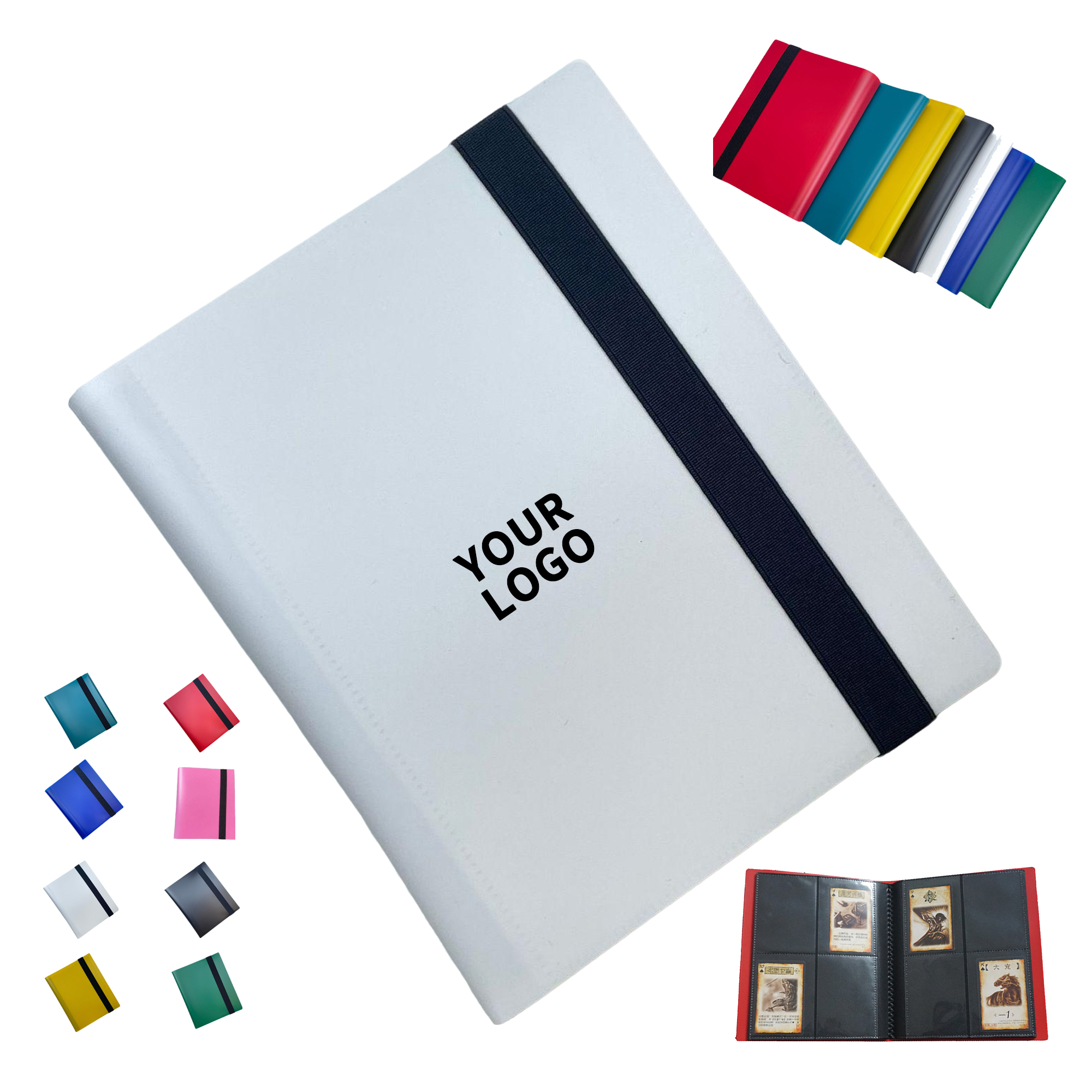 Water Resistant PP Material Four Pocket Card Album 9