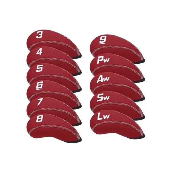 11-Piece Neoprene Golf Club Head Cover Set 18