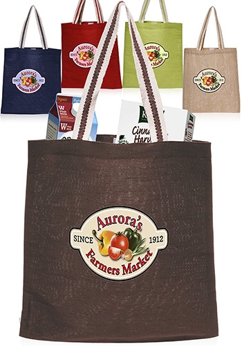 Relaxed Jute Tote Bag - 15" W x 16" H 2