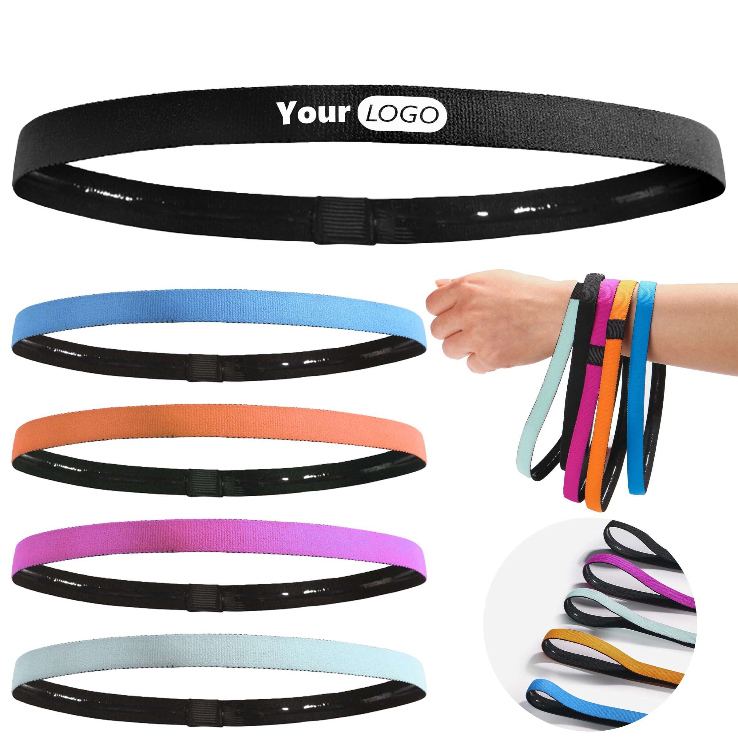 Nylon Slow Running Sweat Absorbing Headband 7