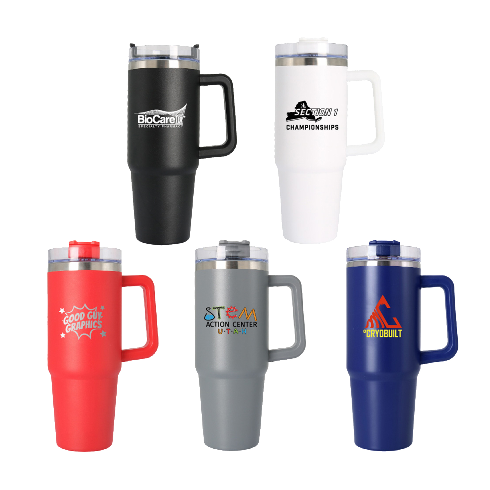 30oz - Stainless Double Wall Handle Mug 7