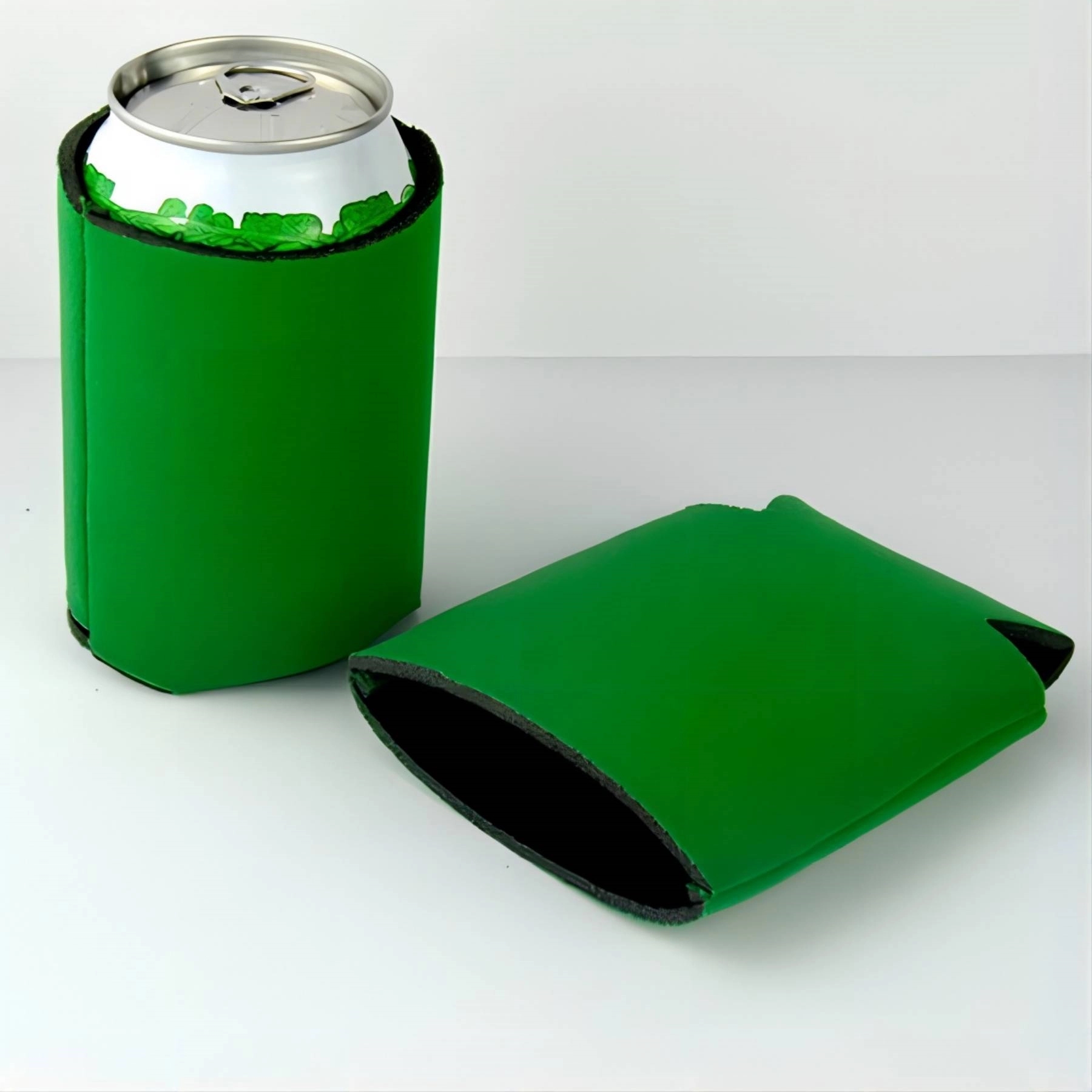 Collapsible Neoprene Can Cooler Sleeve, custom koozie with logo imprint 2