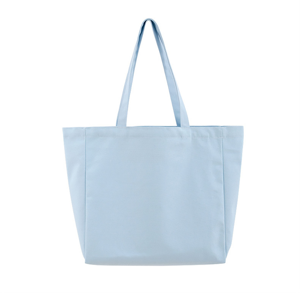 Eco-Friendly Canvas Cotton Grocery Shopping Tote Bag, custom tote bag with logo imprint 2