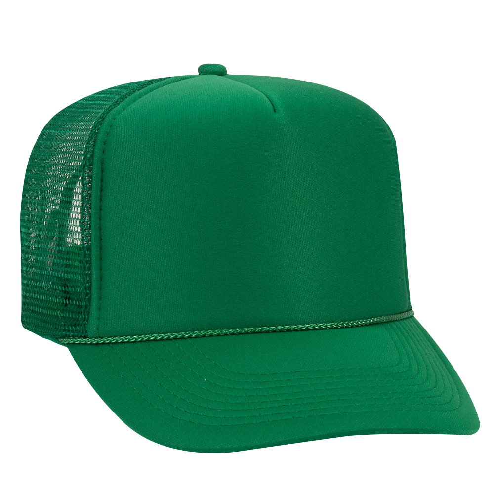 OTTO CAP® 5 Panel High Crown Mesh Back Trucker Hat 200