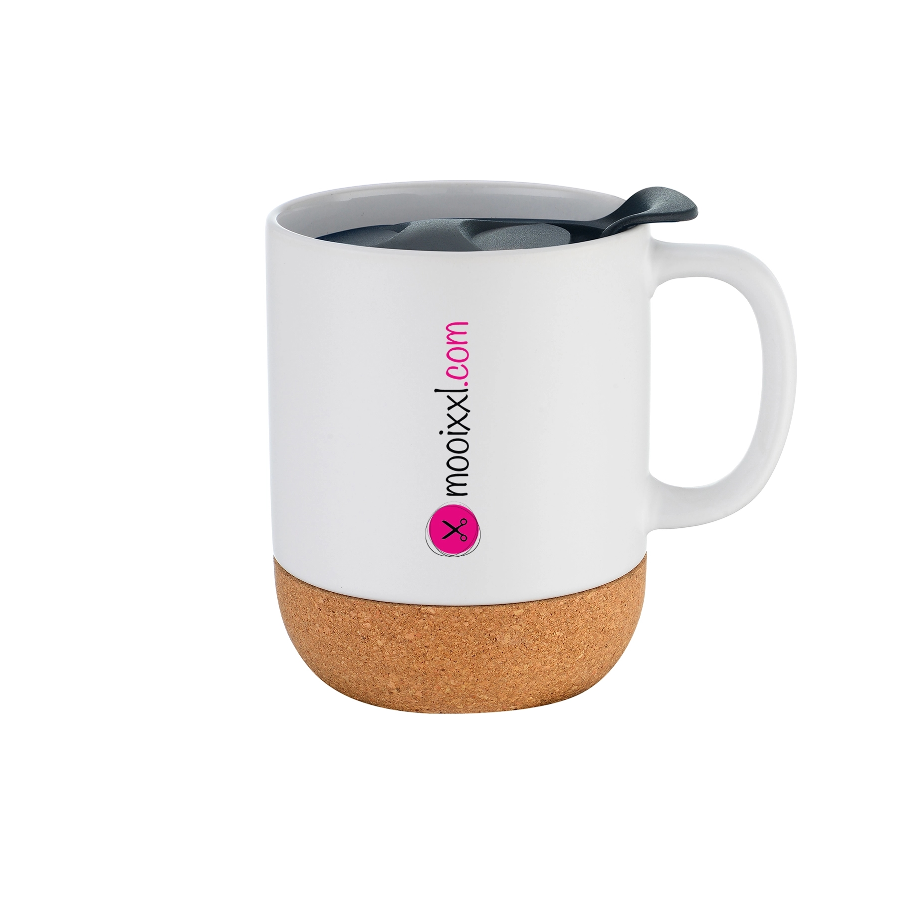 YARRA - 12 OZ CERAMIC MUG WITH CORK BASE AND SPILL-PROOF LID 5