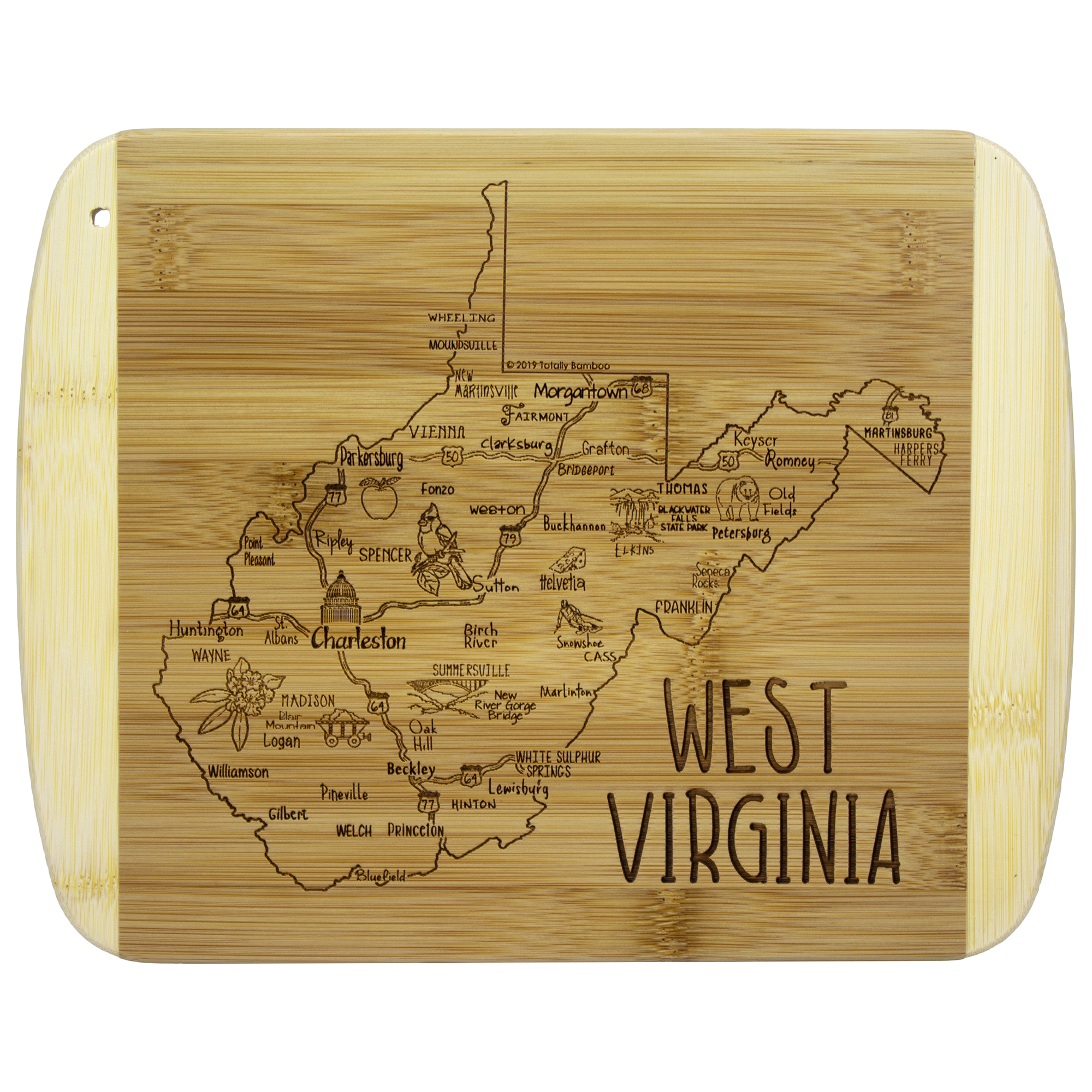 A Slice of Life West Virginia Serving & Cutting Board 9