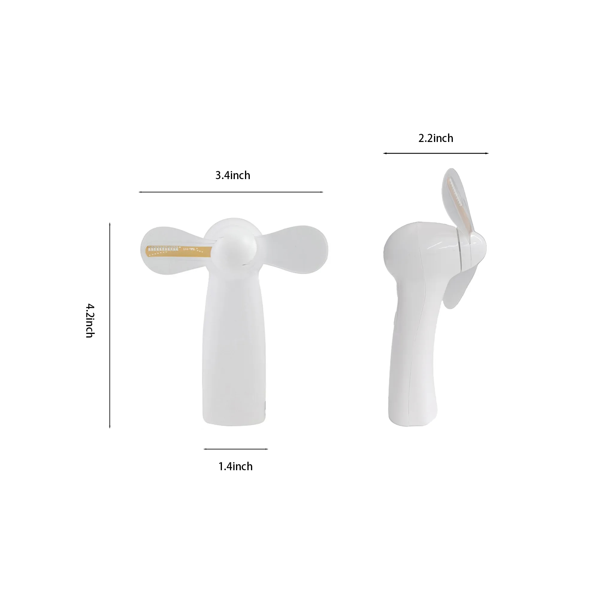 LED Text Display Mini Fan MOQ 100 PCS 2