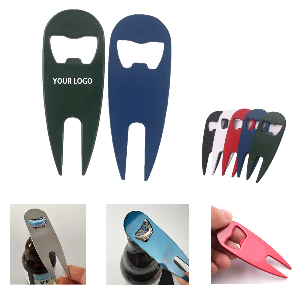 Large Stainless Steel Golf Fork Bottle Opener 2