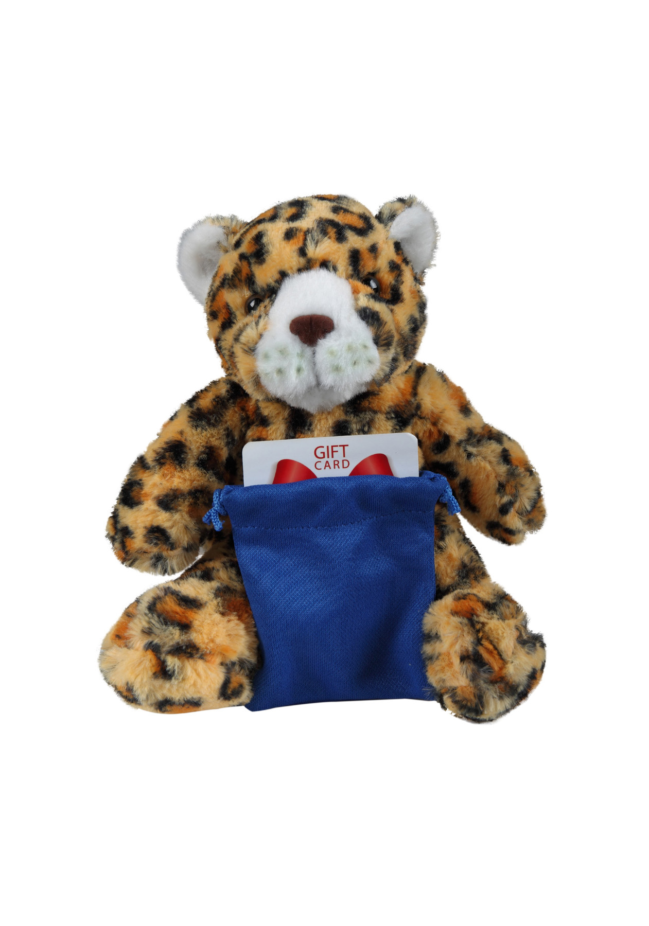 soft plush Leopard with gift card sack 4