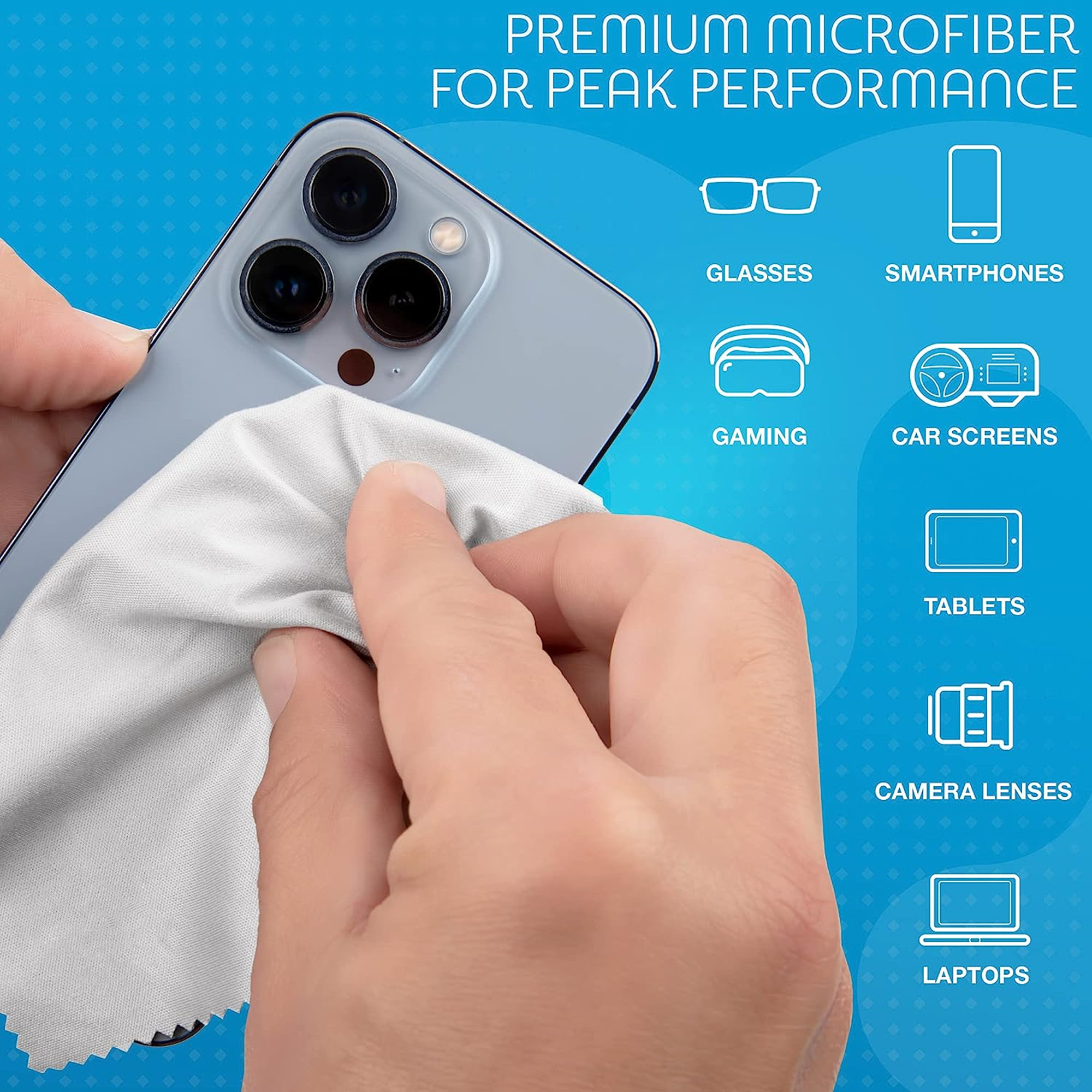 6 Pack Microfiber Cleaning Cloth 4