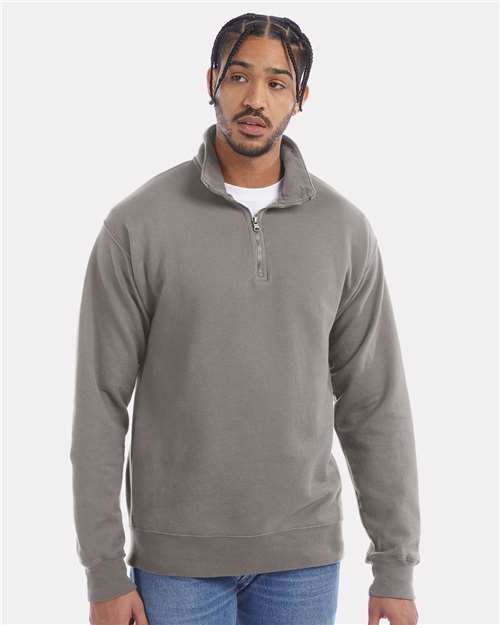 Unisex Garment-Dyed Quarter-Zip Sweatshirt - GDH425 13