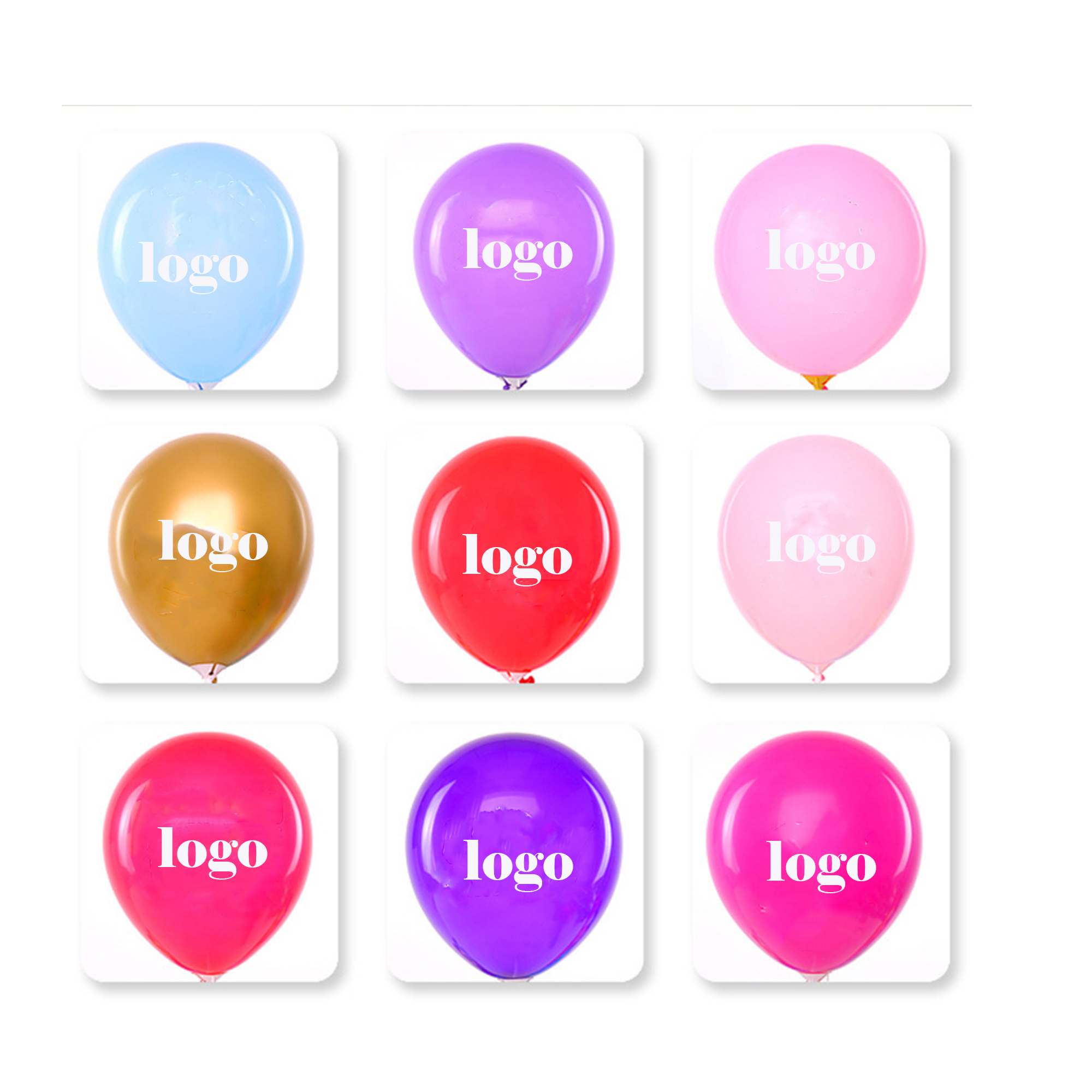 High-Quality Durable Bright Color Latex Balloon MOQ 100 3