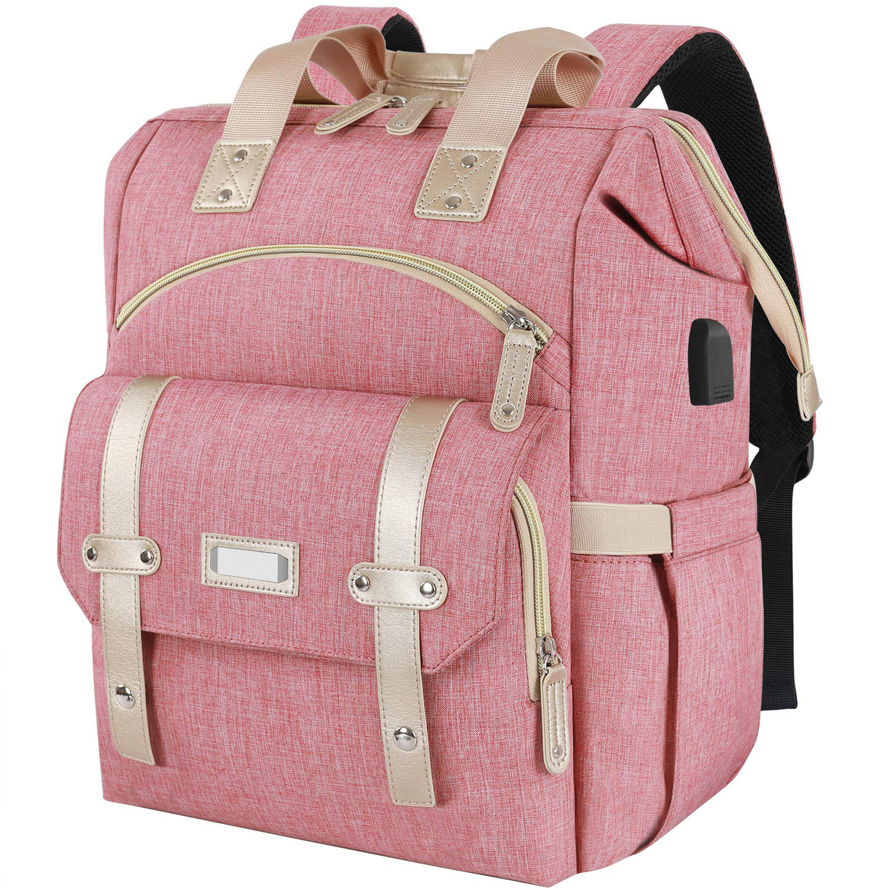 Oxford RFID Anti-Theft USB Travel Diaper Duffel Bag 2