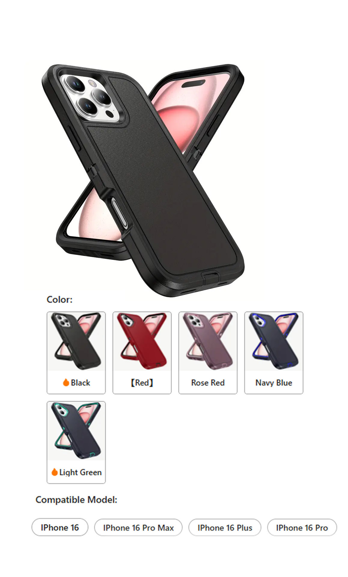 iBank ® iPhone16 Pro Max Shockproof Case 1