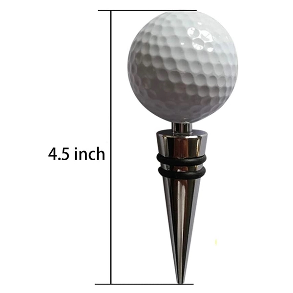 Personalised Golf Ball Wine Stopper 4