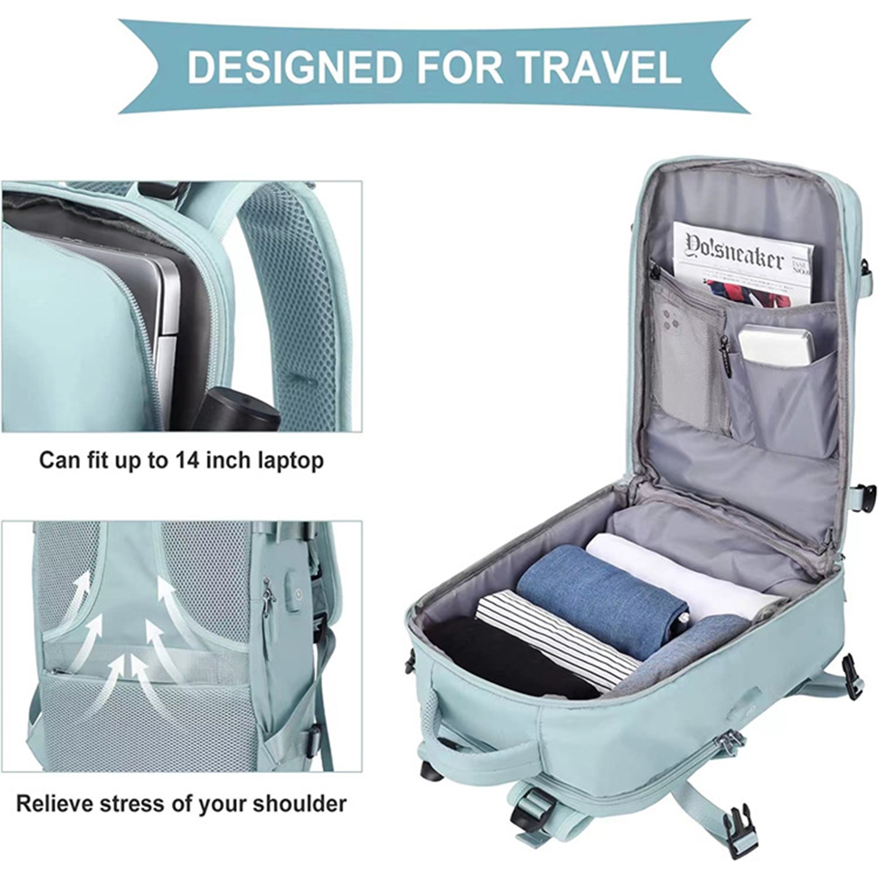 Large Capacity Travel Backpack 10