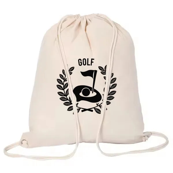 Cotton Drawstring Backpack 1