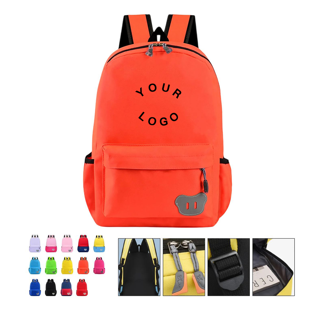 Polyester Student Backpack with Adjustable Straps 3