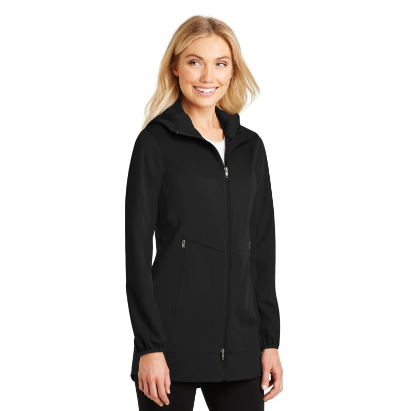 Port Authority Women's Active Hooded Soft Shell Jacket. 11