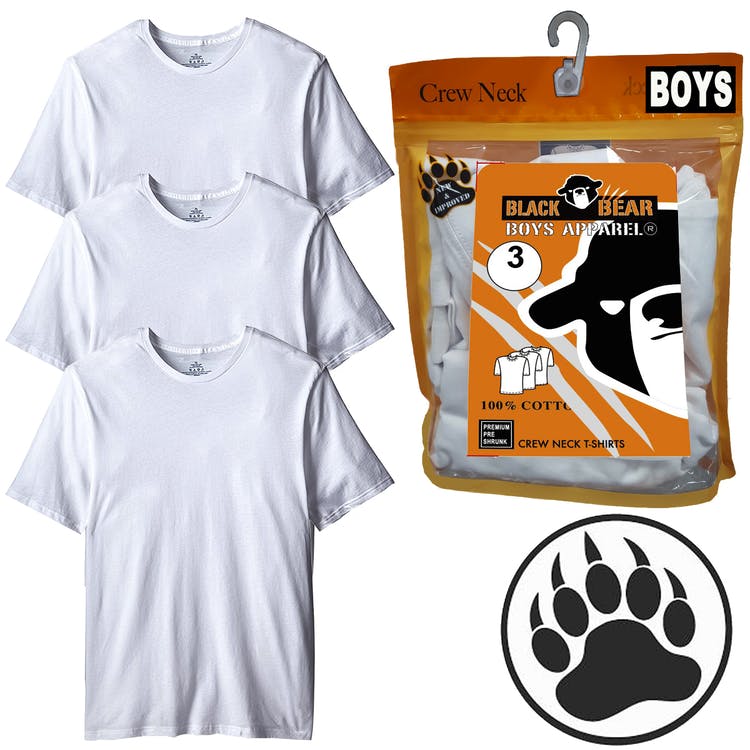 Toddler Boys' Undershirts - White 4T 3 Pack 1