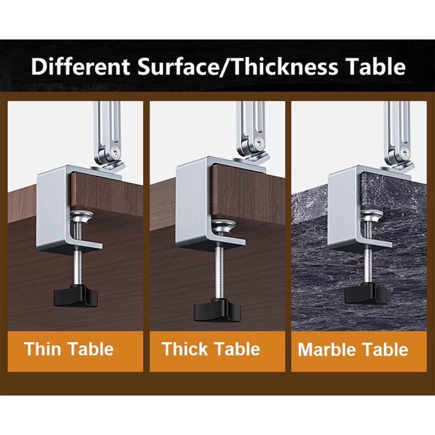 2in1 Tablet Holder for Desk Bed Cabinet 13