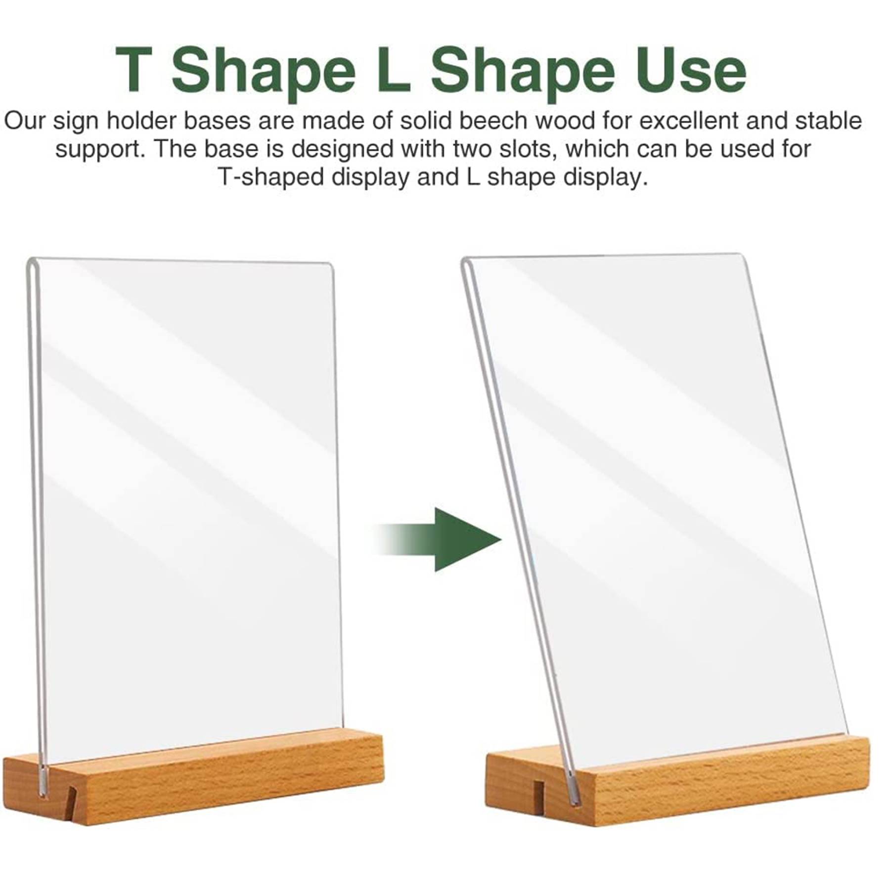 Acrylic Office Postcard Photo Stand Menu Holder 5