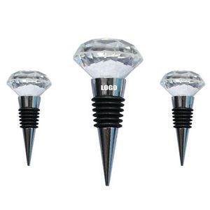 Stylish Diamond Shaped Wine Cork Bottle Stopper 3