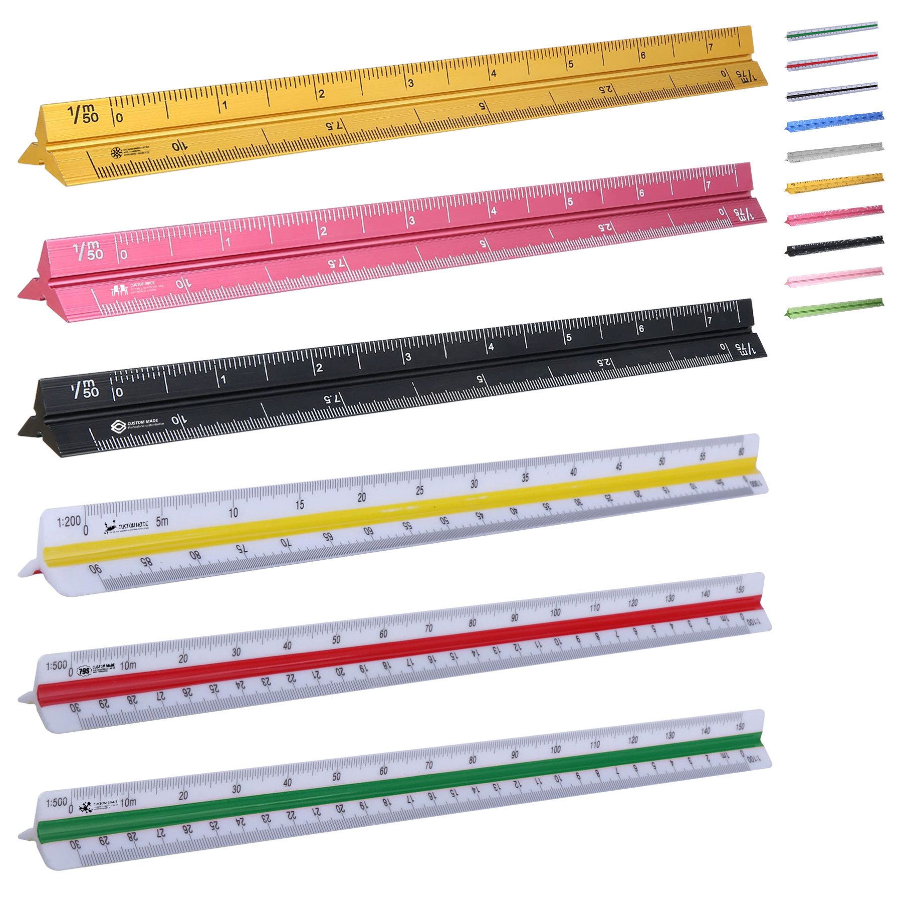 Plastic Triangular Engineer Scale With Plastic Packing Box 4