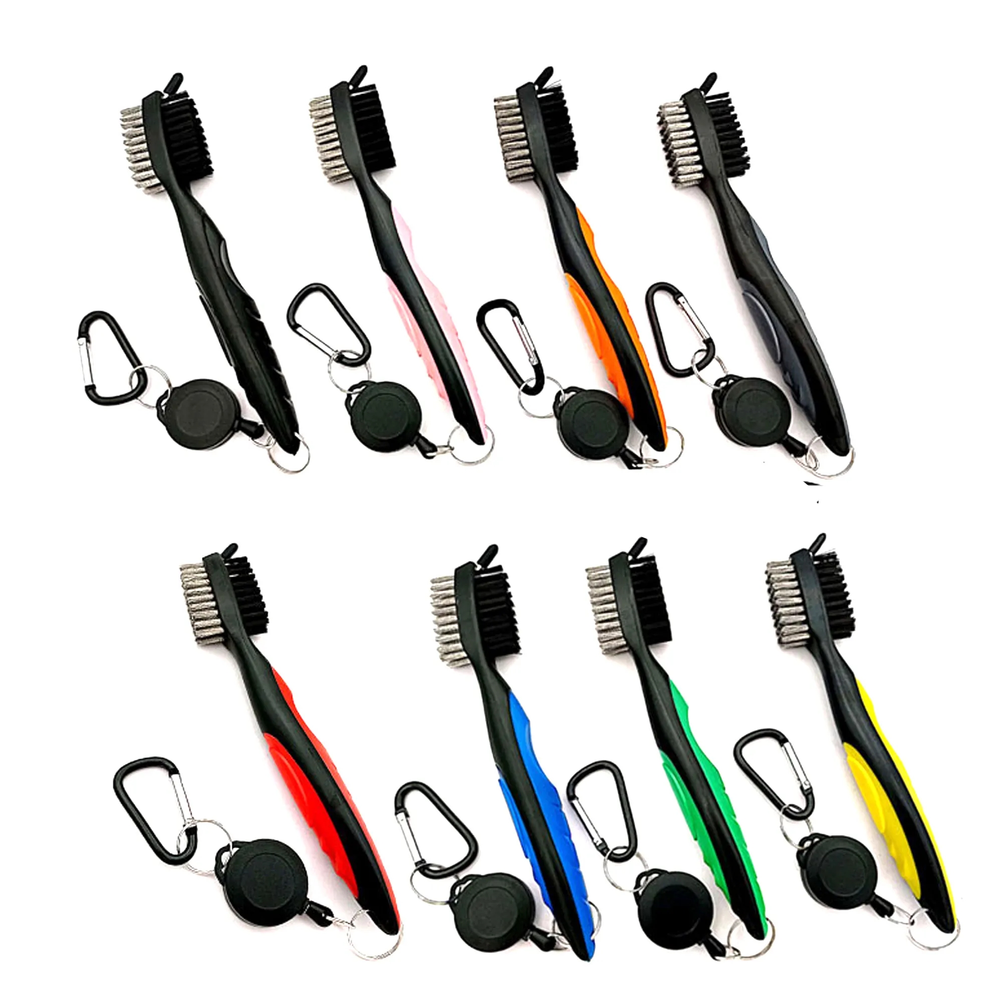 Golf Club Cleaning Brush With Retractable Keychain 5