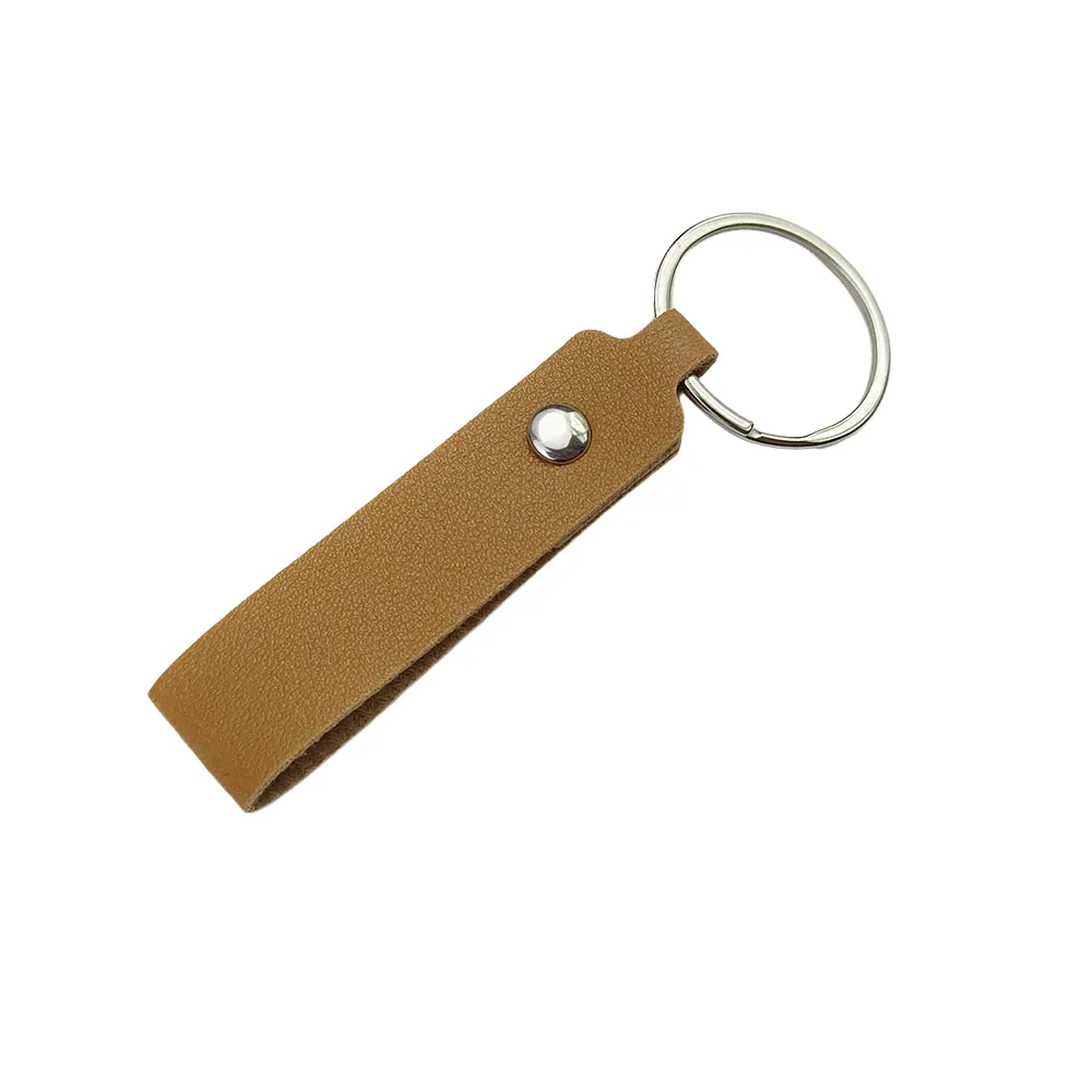 Striped Leather Keychain Business Gifts Customized Logo 12