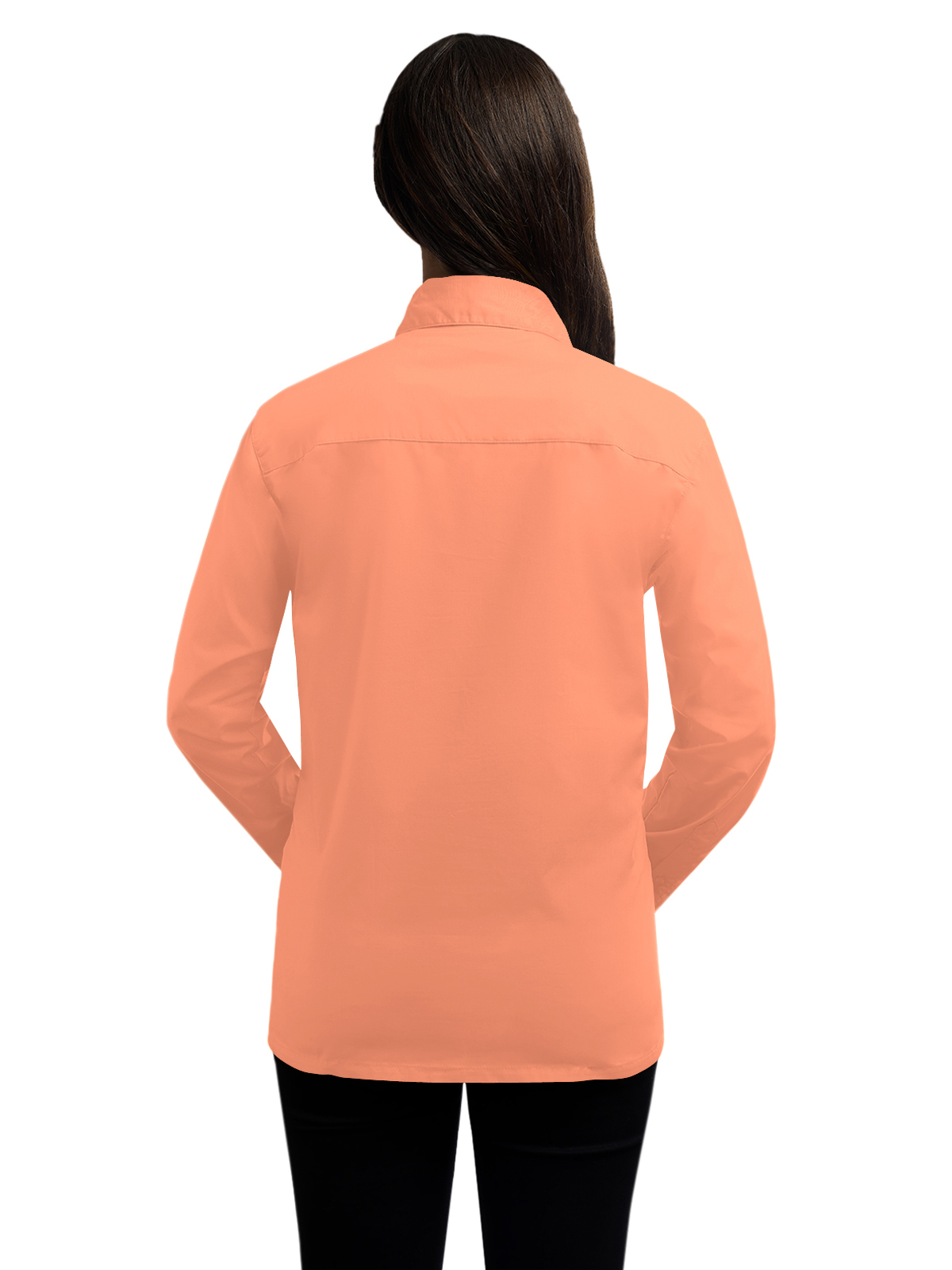 Blue Generation - Women's Pocketless Long Sleeve Superblend Poplin Shirt 22