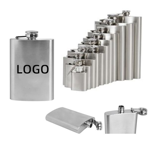 9 oz Stainless Steel Flask 1