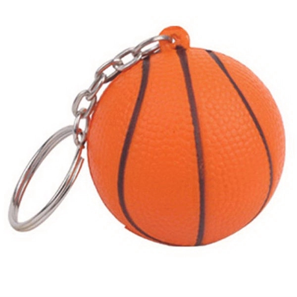 Basketball Stress Ball Key Chain 1