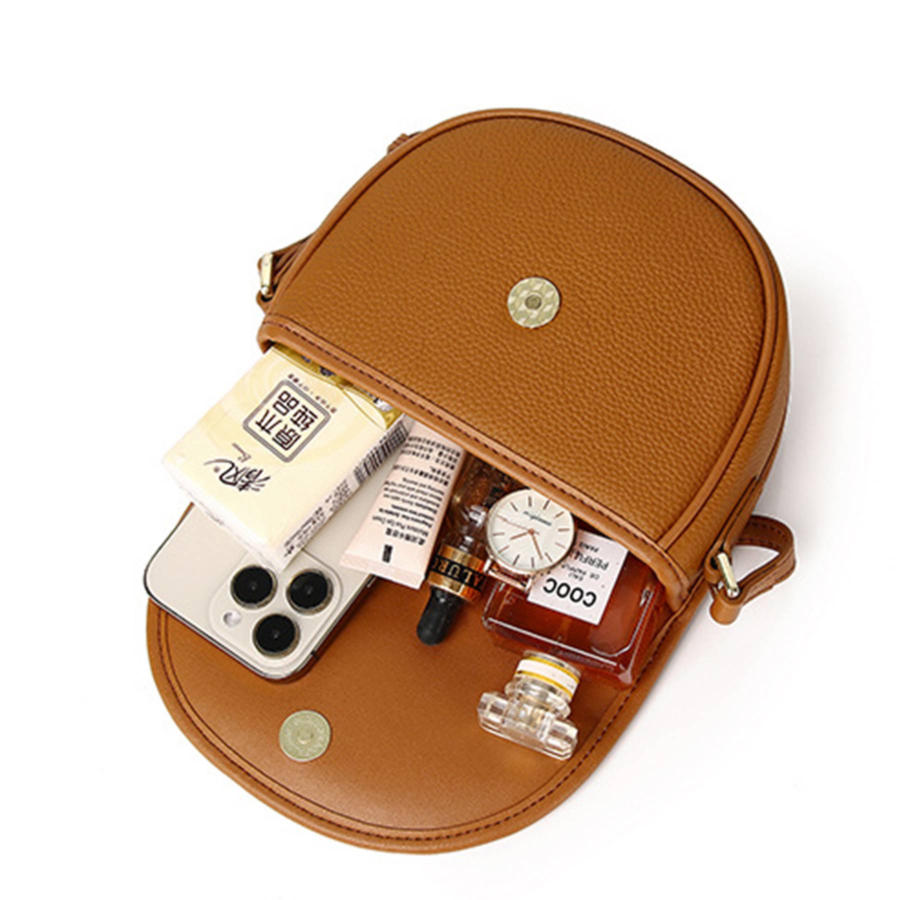 Genuine Leather Adjustable Strap Crossbody 3