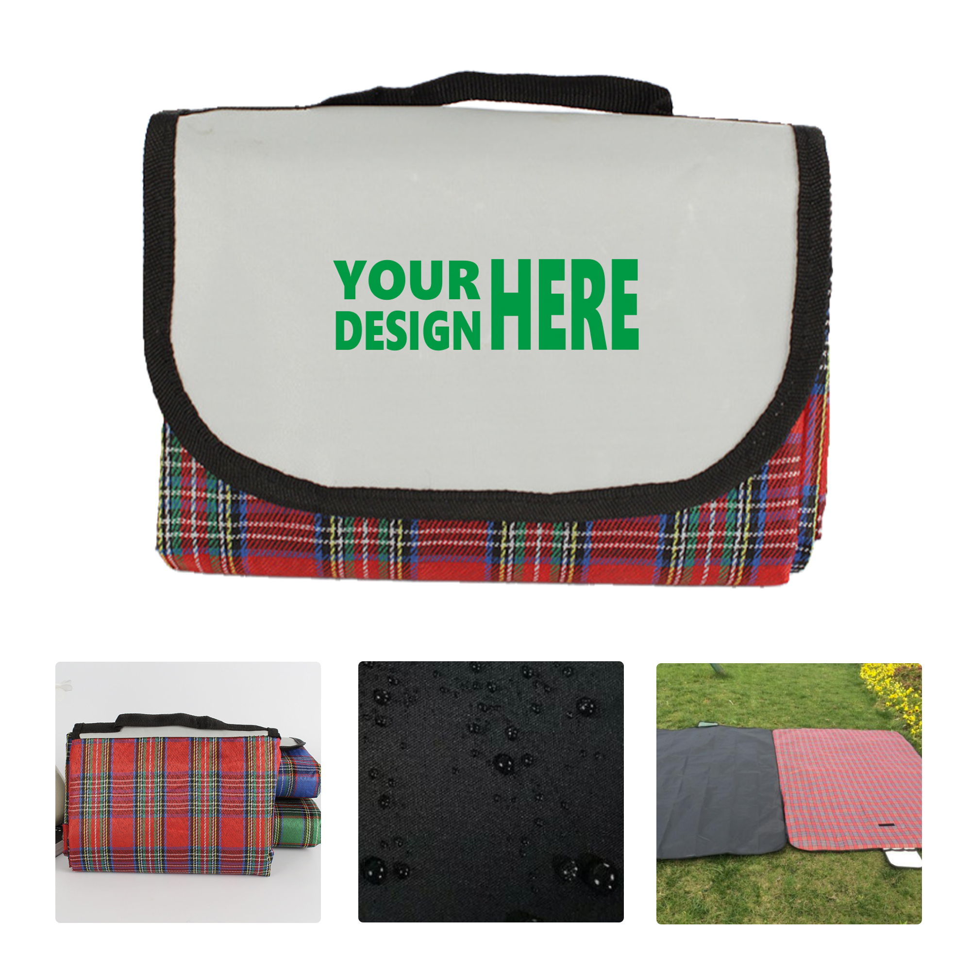 MOQ 50 Portable Outdoor Foldable Picnic Beach Mat Waterproof 1