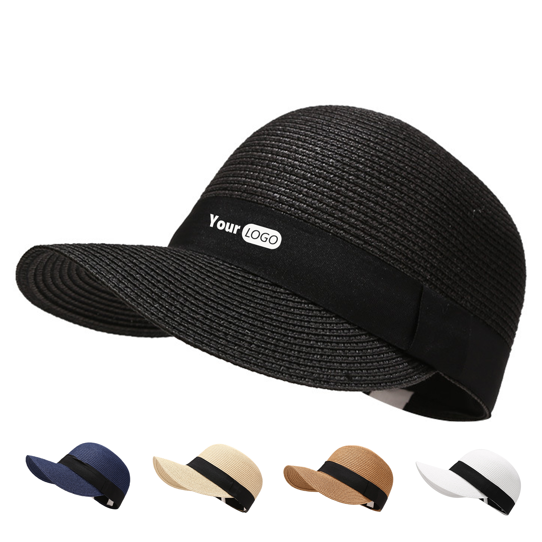 Jute Beach Sunscreen Straw Cap 6