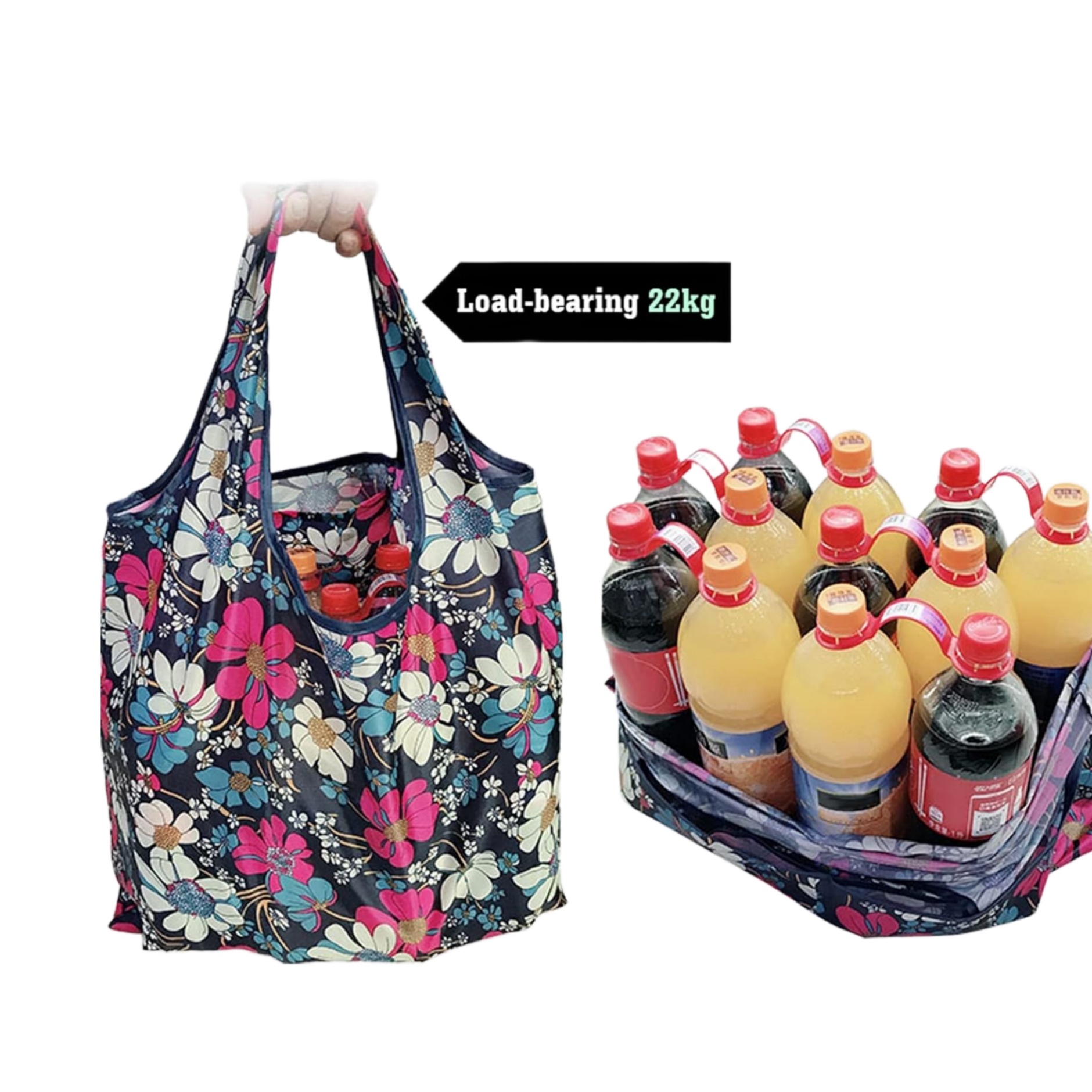 Rainbow Foldable Reusable Grocery Bag 1