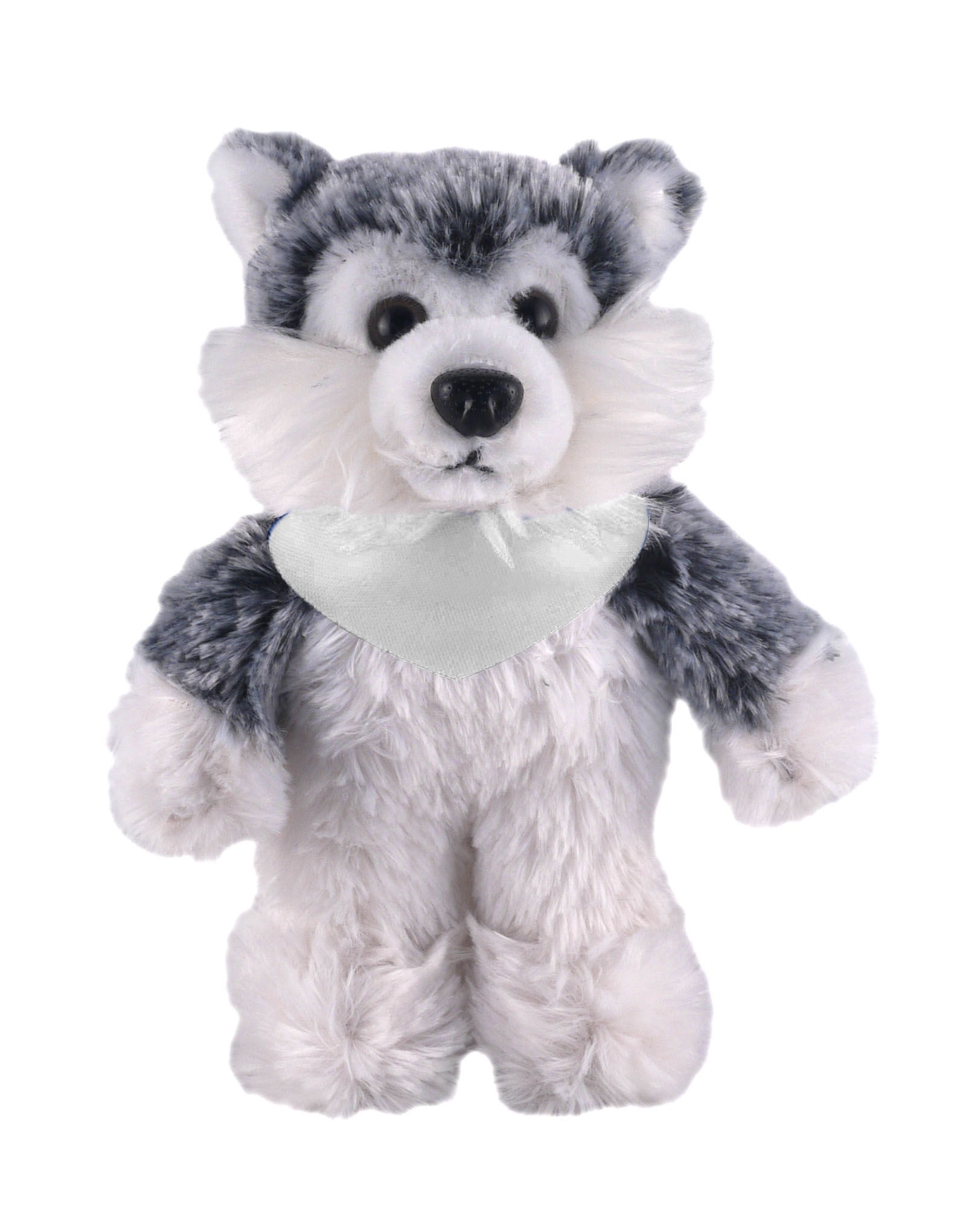 Soft Plush Stuffed Husky with Bandana 5