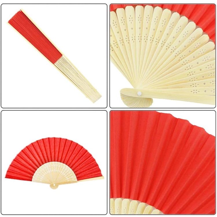 Decorative Bamboo & Paper Folding Fan 2