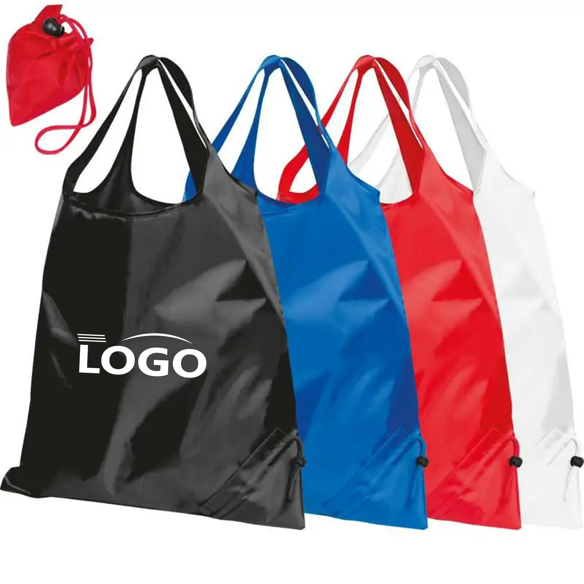 Foldable Drawstring Shopping Tote Bag 2