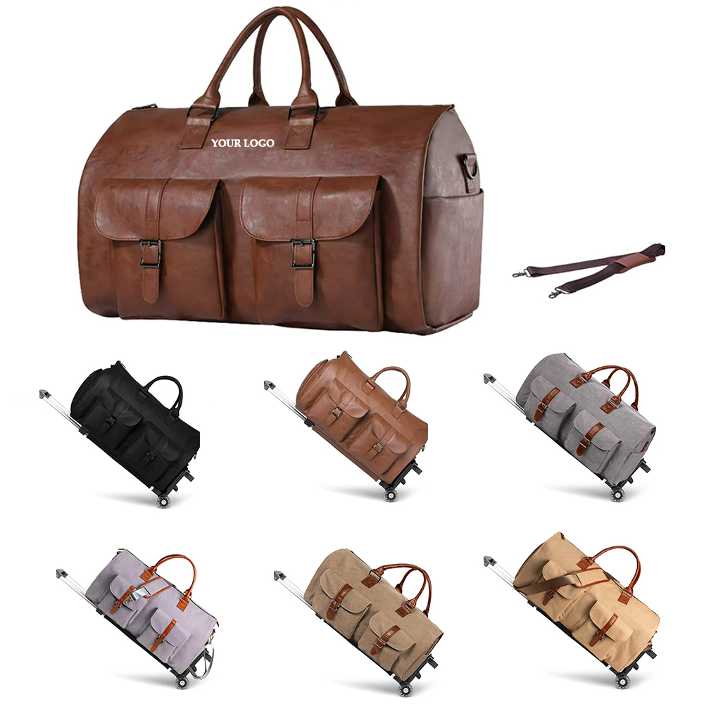 Canvas Duffle Leather Bag For Travel 5