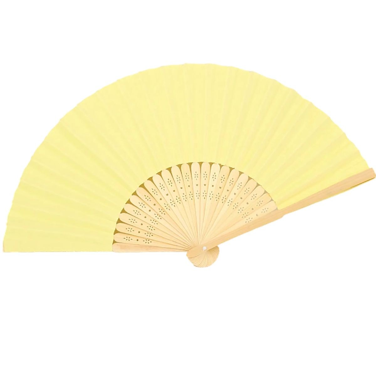14.96 Inch Paper Fan with Bamboo Frame Lightweight Design 14