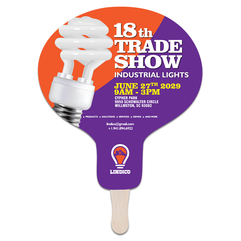 Light Bulb Hand Fans 6