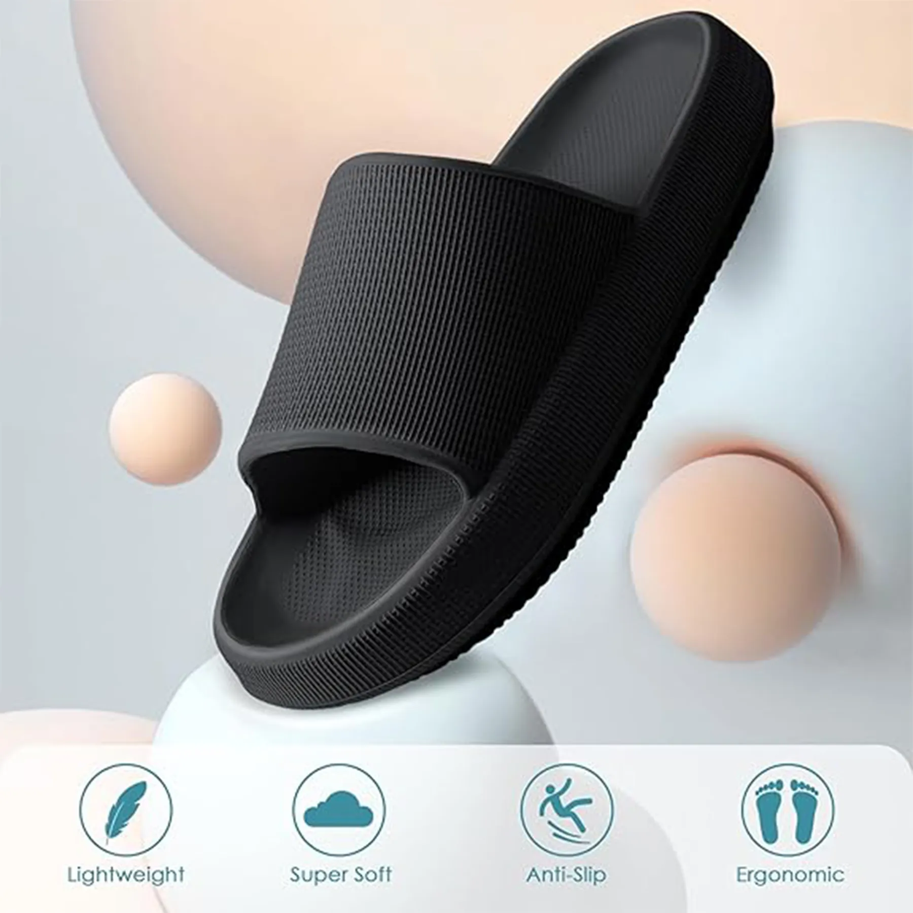 Cushioned Thick Sole Pillow Slippers 2