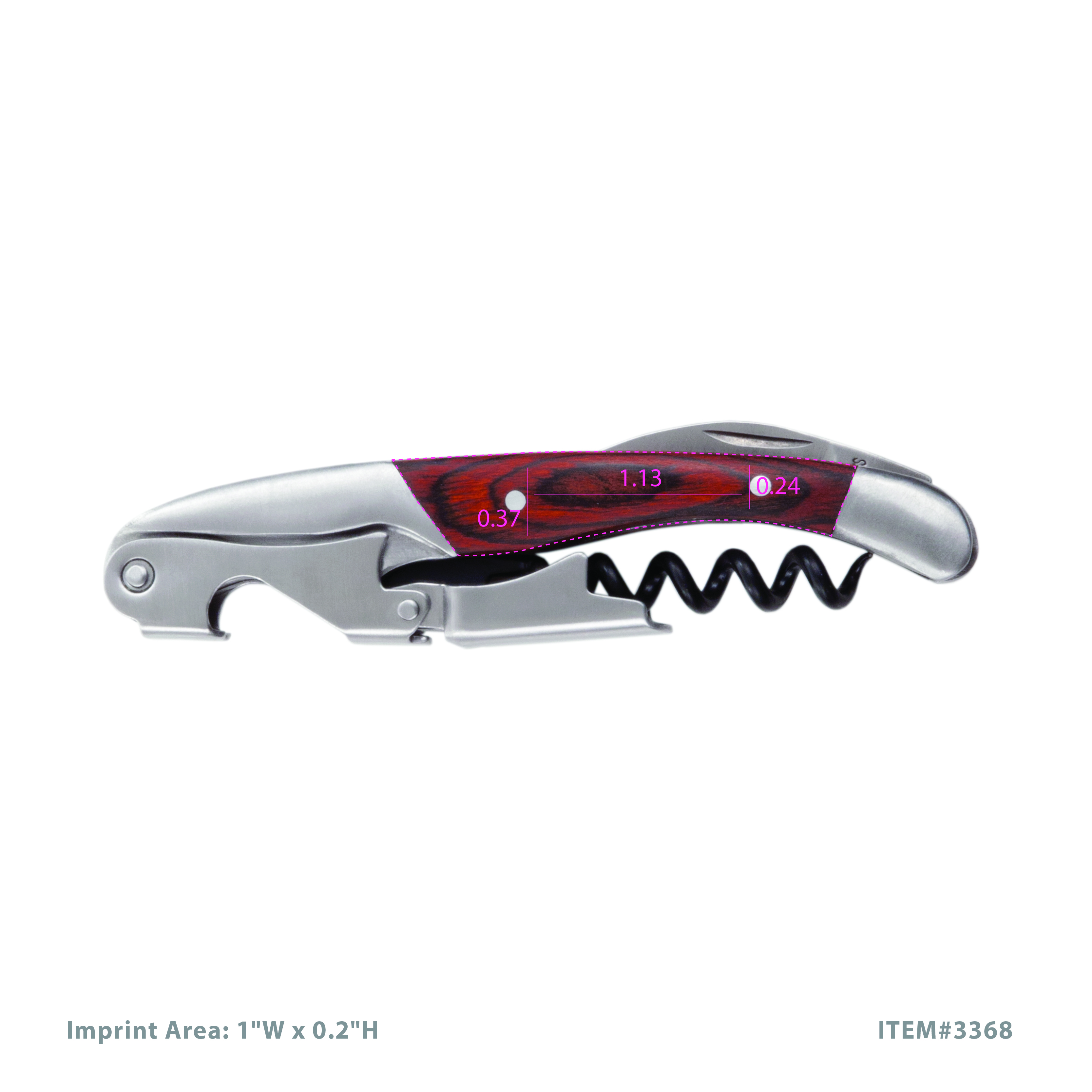 Twine Living® Wooden Double Hinged Corkscrew 7