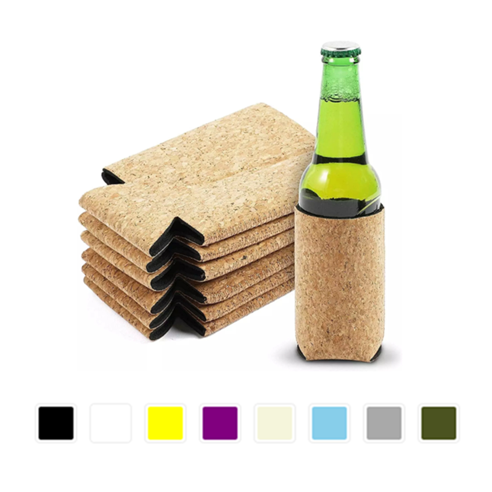 Brown Paper Style Neoprene Slim Can Coolie, custom can cooler with logo imprint 5