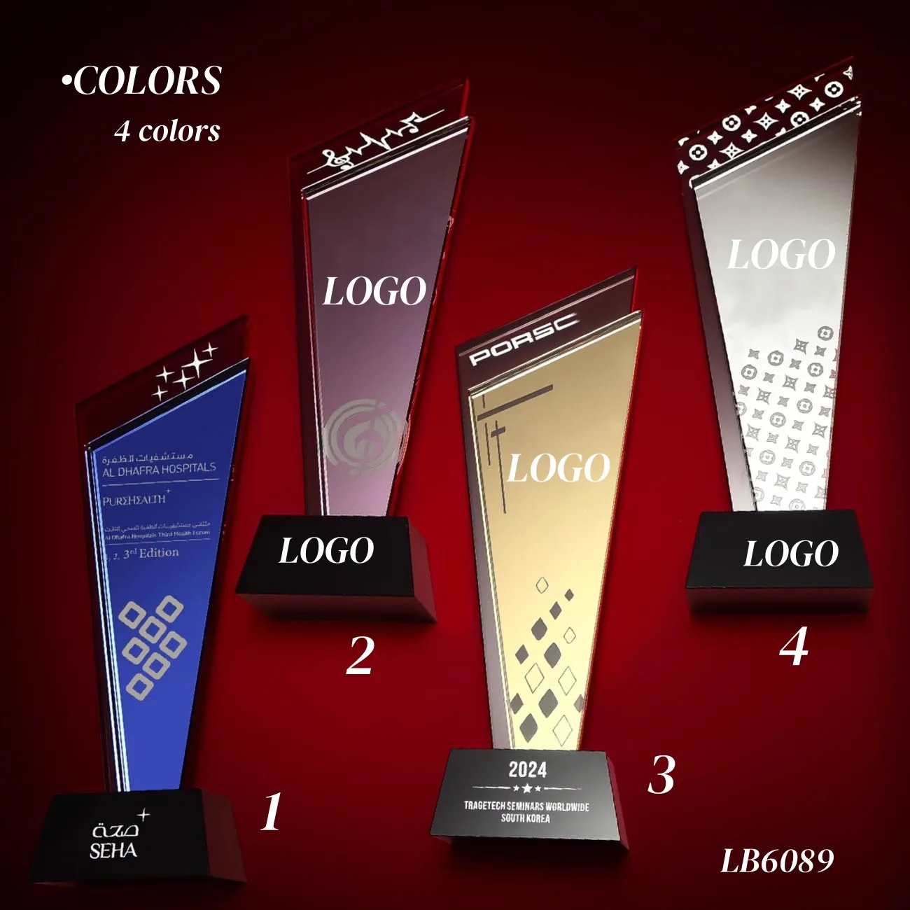 Engraved Crystal Award Appreciation Trophy 3