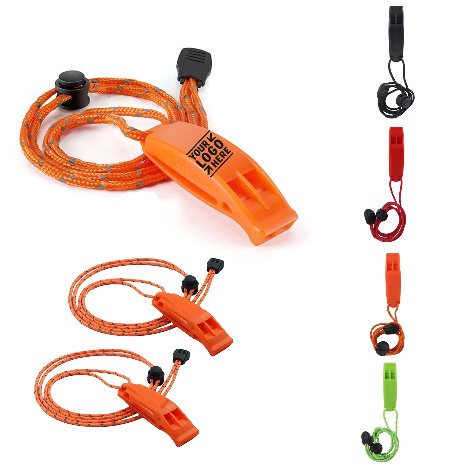 Emergency Lanyard Survival Shrill Loud Blast For Kayak Life Vest Jacket Boating Safety Whistle 3