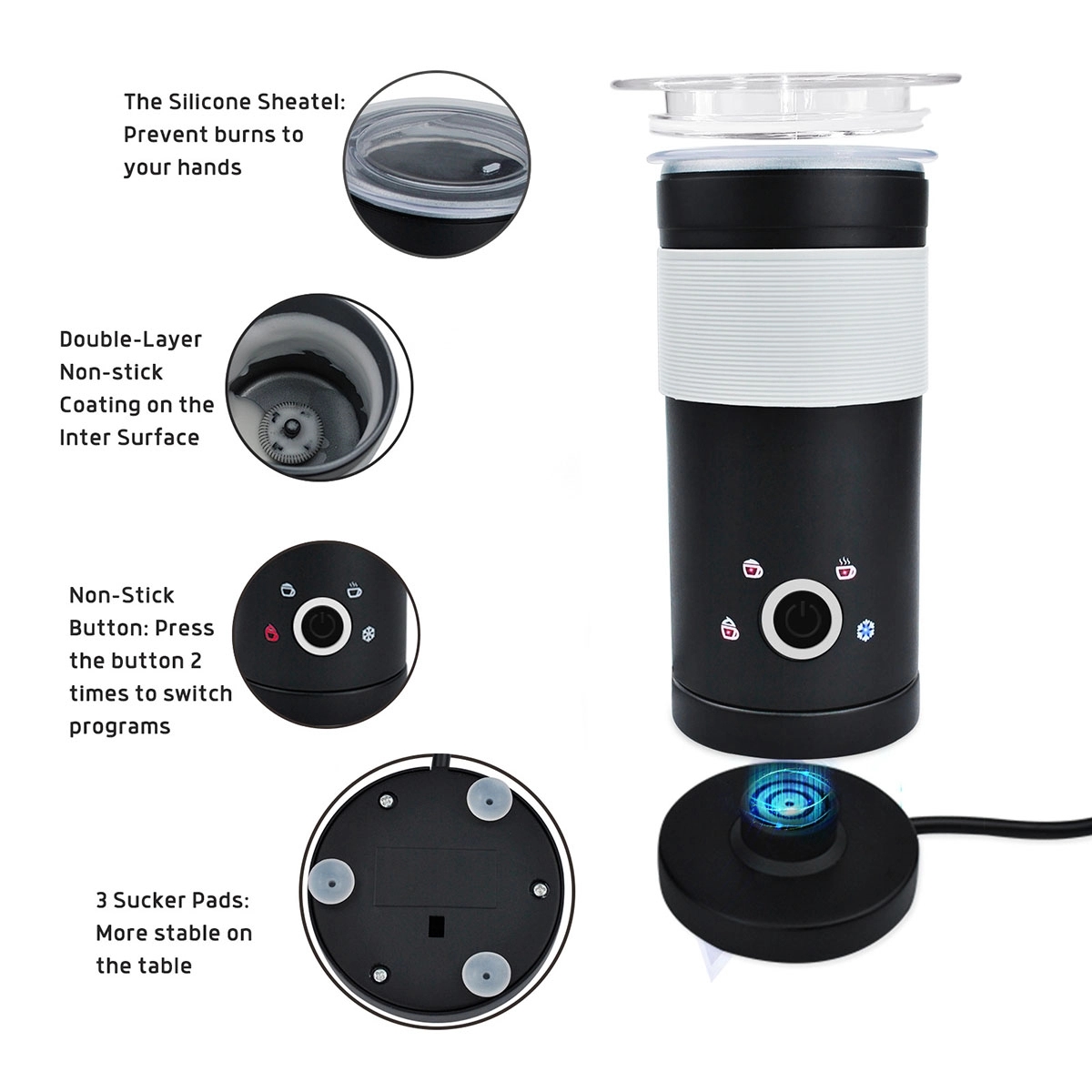 Milk Steamer Frother Electrical 3