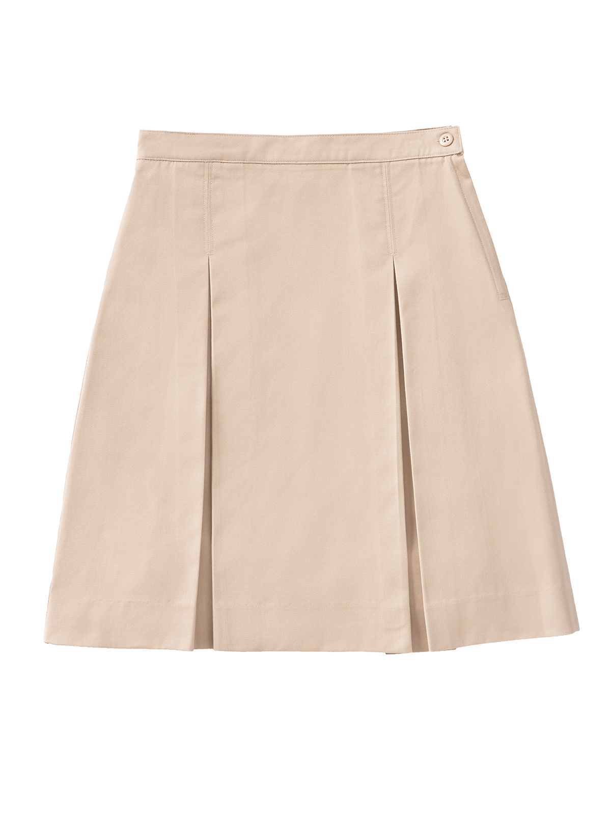 Classroom Uniforms - Junior Girls' Longer Length Kick Pleat Skirt 1